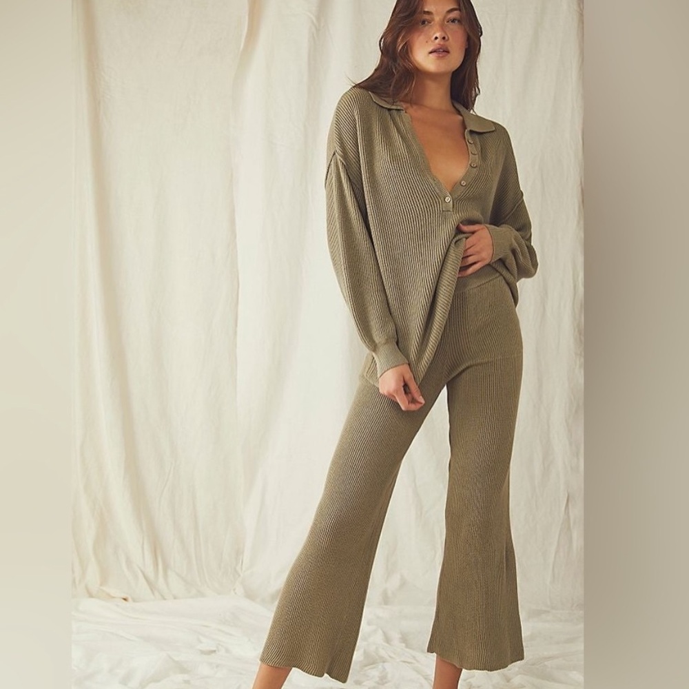 Free People Picnic Sweater Set in MAUVE